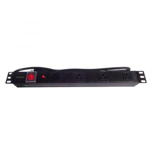 Multitoma de 4 tomas dobles para RACK de pared.
