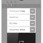 Frente de calle videoportero 4 departamente / TCP/IP, camara 2Mp.