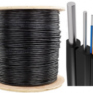 Cable fibra optica Drop plano 2 hilos Tambor de 1 Km.